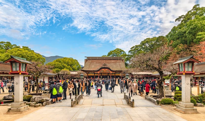 ทัวร์ญี่ปุ่น ฟุกุโอกะ 5 วัน 3 คืน FUK62 KUJU FLOWER PARK ศาลเจ้าดาไซฟุ บ่อน้ำพุร้อนเบปปุ  บิน VZ (BKK)
