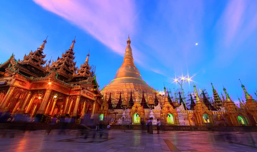 ทัวร์พม่า ย่างกุ้ง 3 วัน 2 คืน WDRGN001 เจดีย์ชเวมอดอว์ พระธาตุอินทร์แขวน พระมหาเจดีย์กาบาเอ บิน 