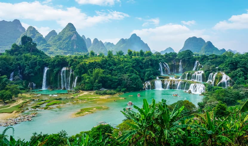 ทัวร์จีน หนานนิง กุ้ยหยาง 6 วัน 5 คืน 2UNNG-9C004 หมู่บ้านแม้ว ถ้ำน้ำแข็งหลงกง เมืองโบราณชิงหยวน บิน 9C  (BKK)