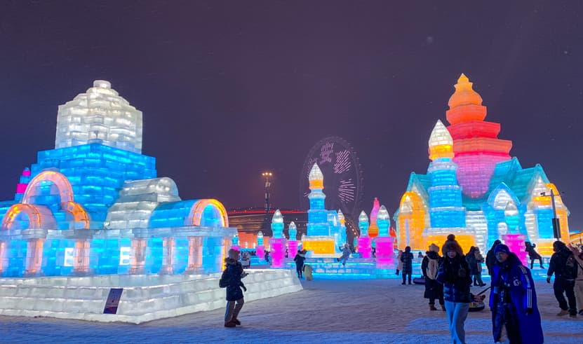 ทัวร์จีน ฮาร์บิ้น 7 วัน 5 คืน SPHZ-HRB02 หมู่บ้านหิมะ ถนนคนเดินแส่ยุ่นเจีย Harbin Ice and snow world บิน XJ