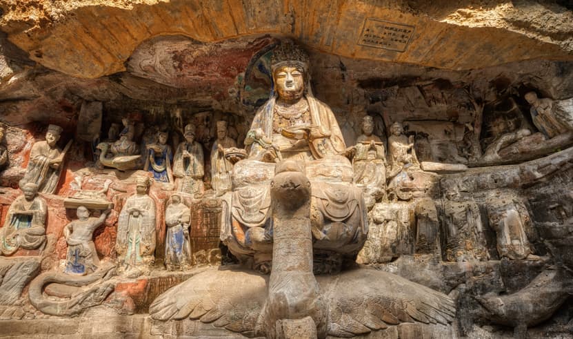 ทัวร์จีน ฉงชิ่ง 5 วัน 4 คืน T2G-CKG34 อุทยานหลุมฟ้าสะพานสวรรค์ ผาหินแกะสลักต้าจู๋ นั่งรถไฟทะลุตึก 3U (BKK)