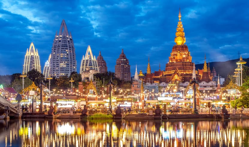 ทัวร์จีน สิบสองปันนา 4 วัน 3 คืน ZGJHG-2601A6 อุทยานป่าดงดิบ วัดพระใหญ่เมิ่งเล่อ หมู่บ้านมั่นเฮ่อน่า ลานน้ำพุไล่สี บิน A6 (BKK)