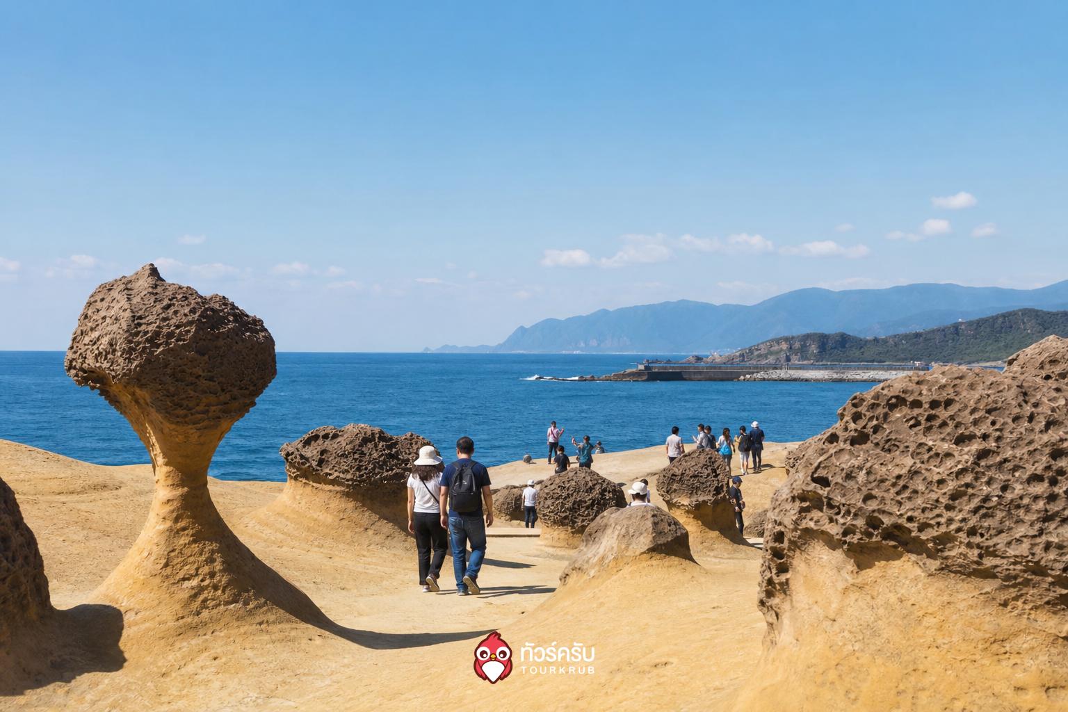 แพลนเที่ยวไต้หวัน 4 วัน 3 คืน อุทยานธรณีเย่หลิ่ว (Yehliu Geopark)