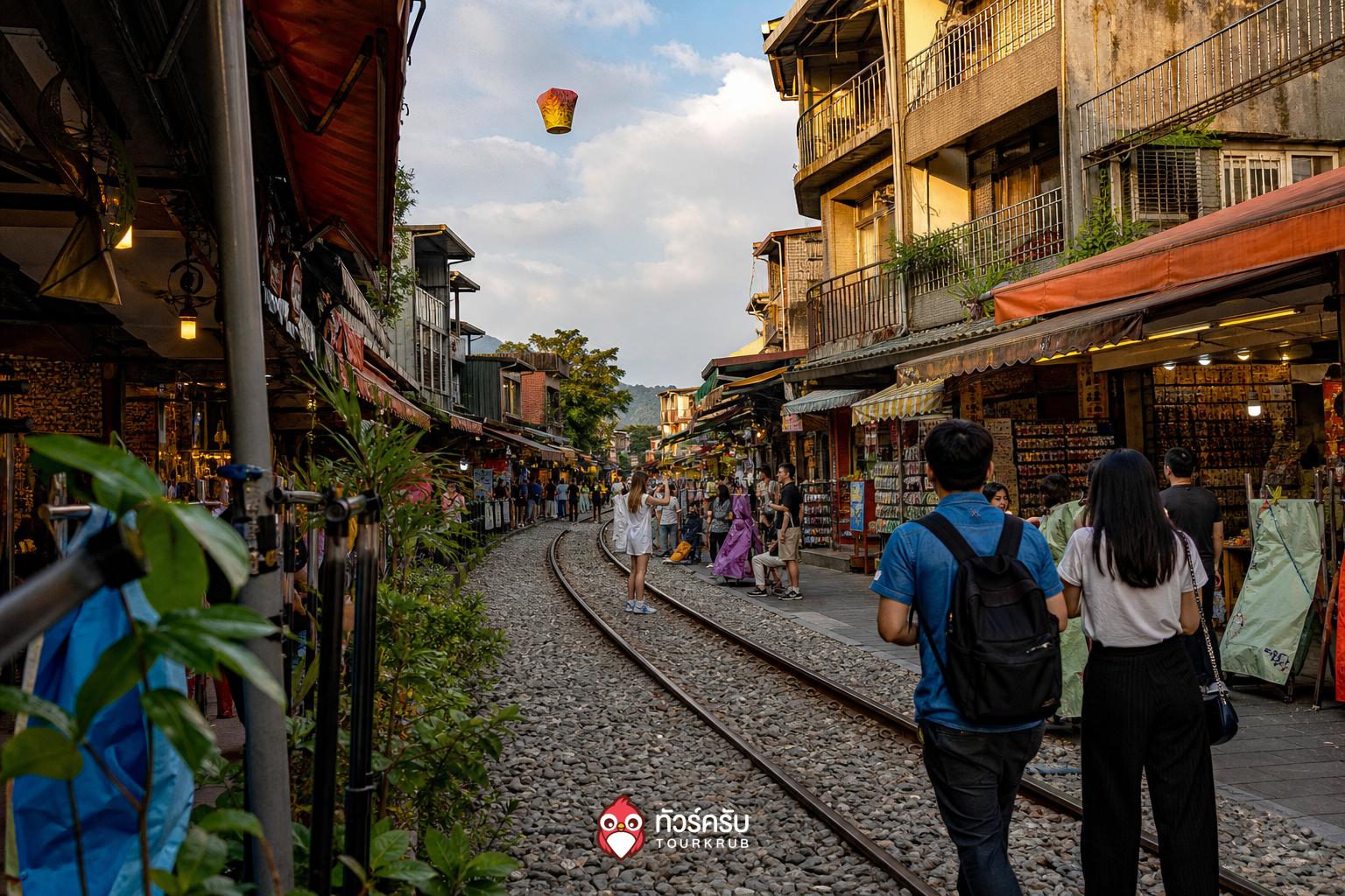 แพลนเที่ยวไต้หวัน 4 วัน 3 คืน ถนนโบราณสือเฟิ่น (Shifen Old Street)