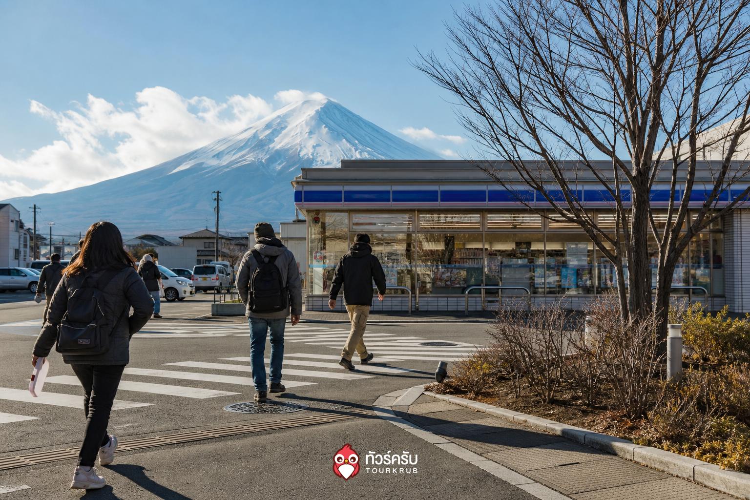 ที่เที่ยวคาวากุจิโกะ ลอว์สันหน้าสถานีคาวากุจิโกะ (Lawson Kawaguchiko Ekimae)