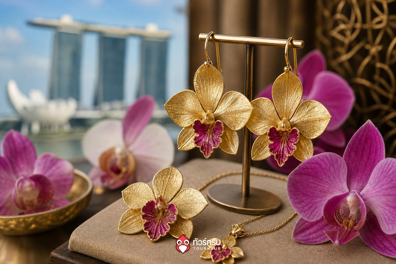 ของฝากสิงคโปร์ เครื่องประดับ RISIS (RISIS Orchid Jewellery)