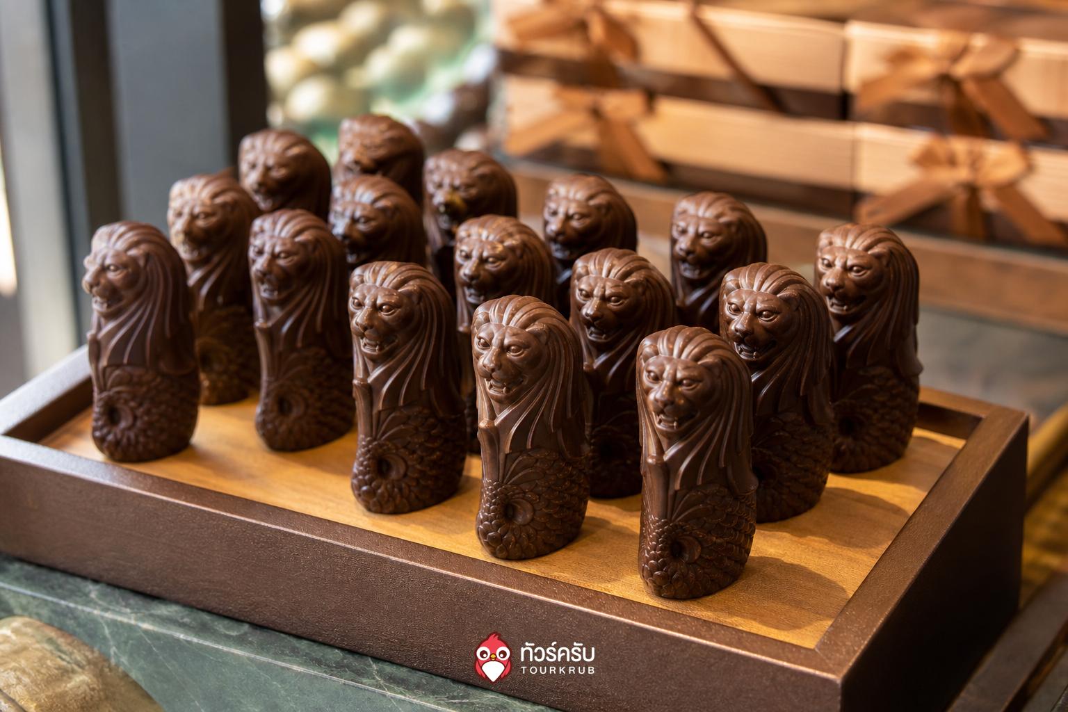 ของฝากสิงคโปร์ ช็อกโกแลตรูปเมอร์ไลออน (Merlion Chocolate)
