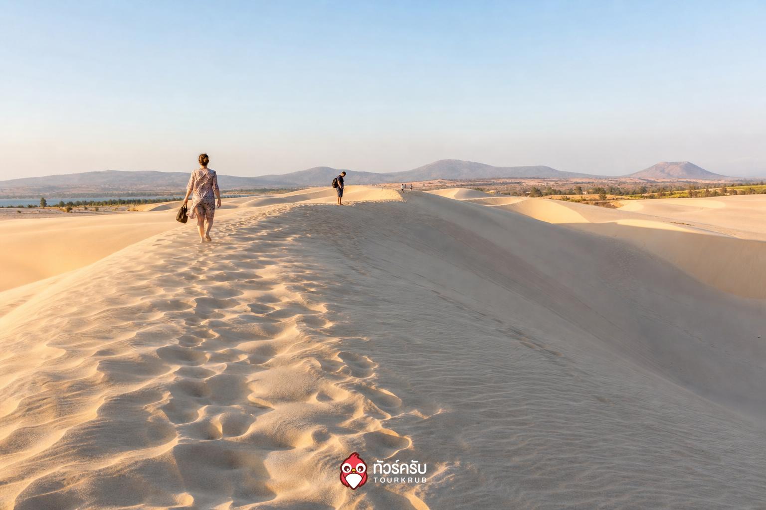 เที่ยวมุยเน่ ทะเลทรายขาวมุยเน่ (White Sand Dunes Mui Ne)