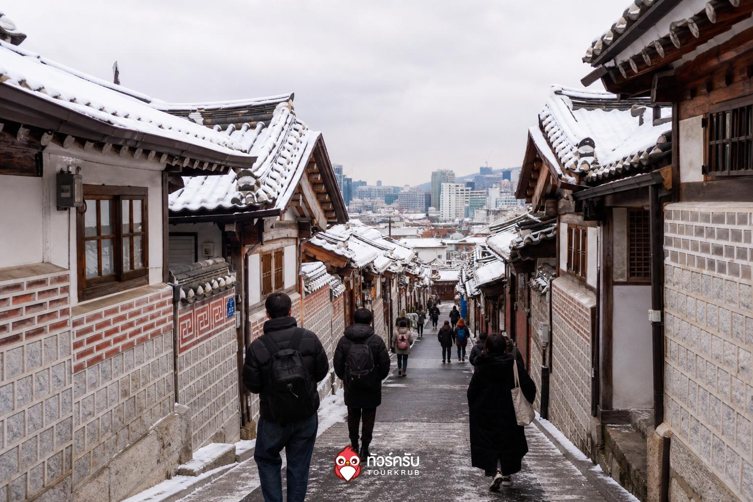 ที่เที่ยวเกาหลีหน้าหนาว หมู่บ้านบุกชอนฮันอก (Bukchon Hanok Village)