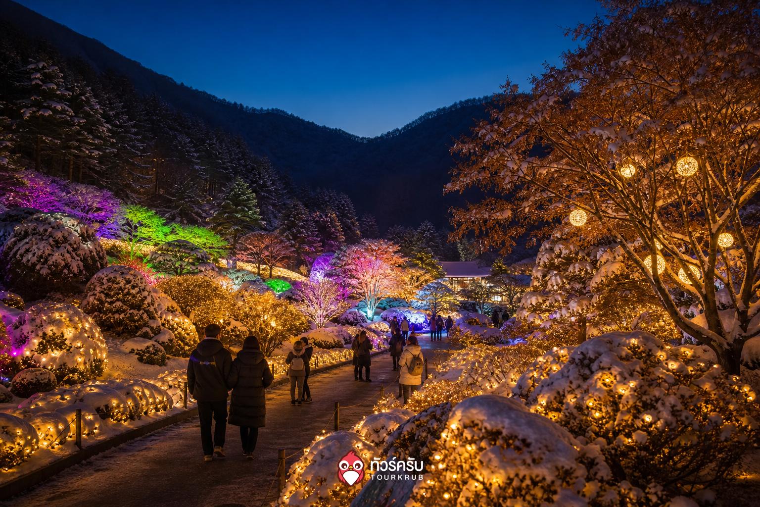 ที่เที่ยวเกาหลีหน้าหนาว สวนแห่งความสงบยามเช้า (The Garden of Morning Calm)