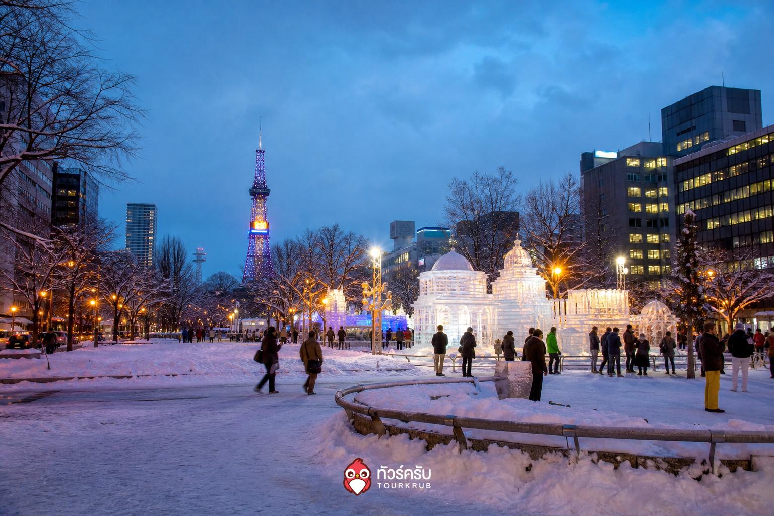 ที่เที่ยวญี่ปุ่นหิมะ สวนโอโดริ ซัปโปโร (Odori Park)