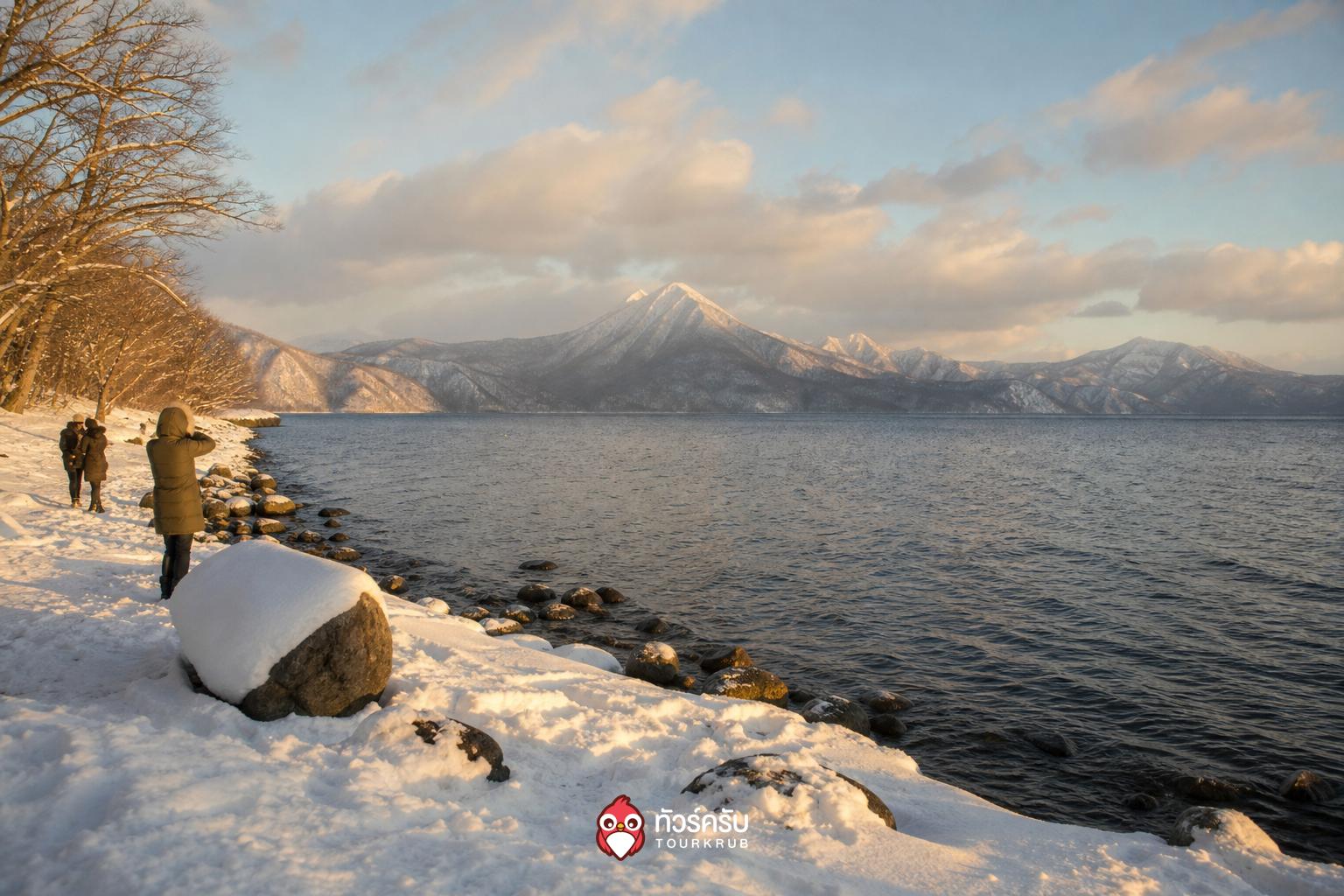 ที่เที่ยวญี่ปุ่นหิมะ ทะเลสาบชิโกตสึ (Lake Shikotsu)