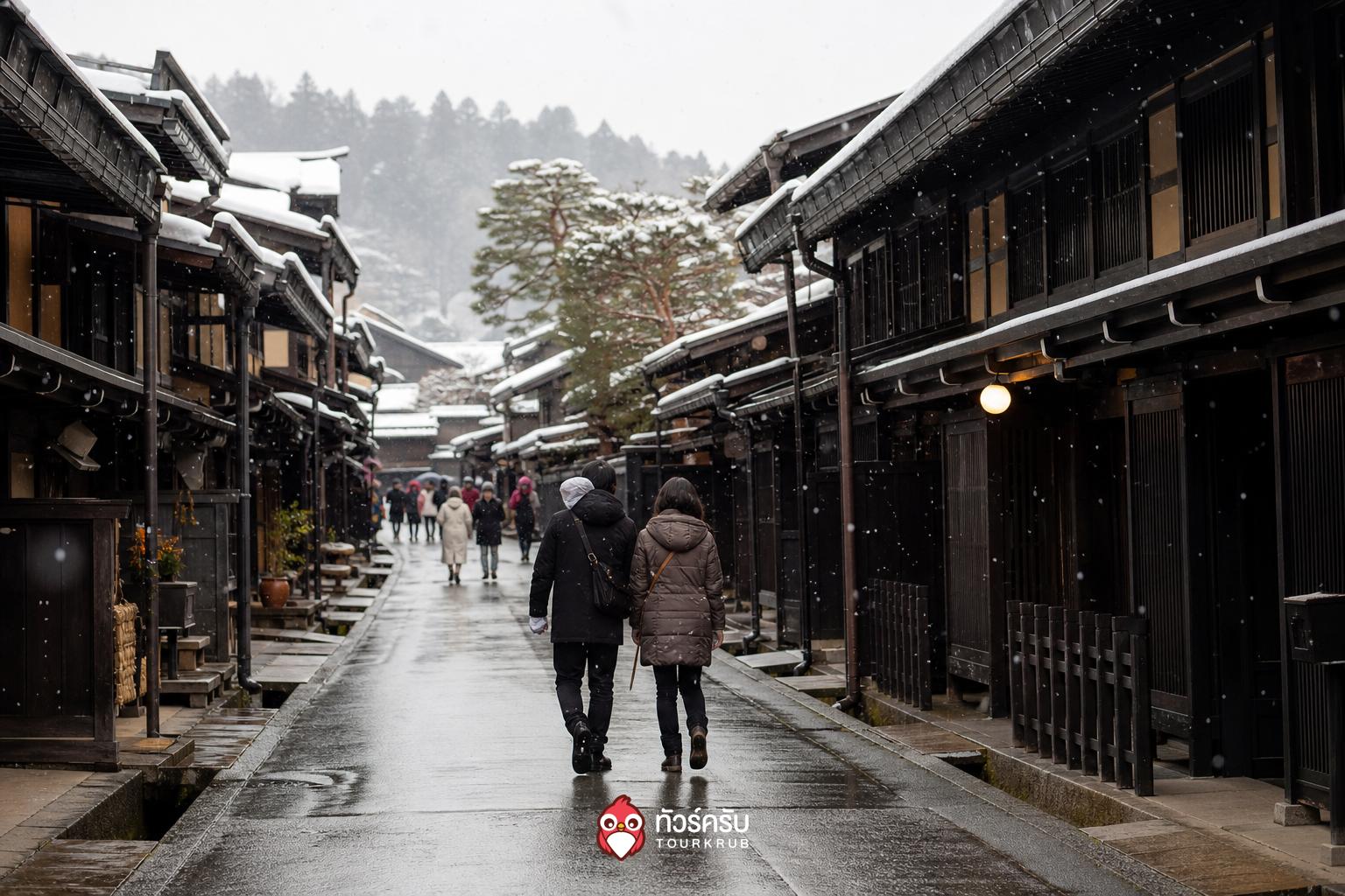 ที่เที่ยวญี่ปุ่นหิมะ ซันมาจิซูจิ ทาคายามะ (Sanmachi Suji)