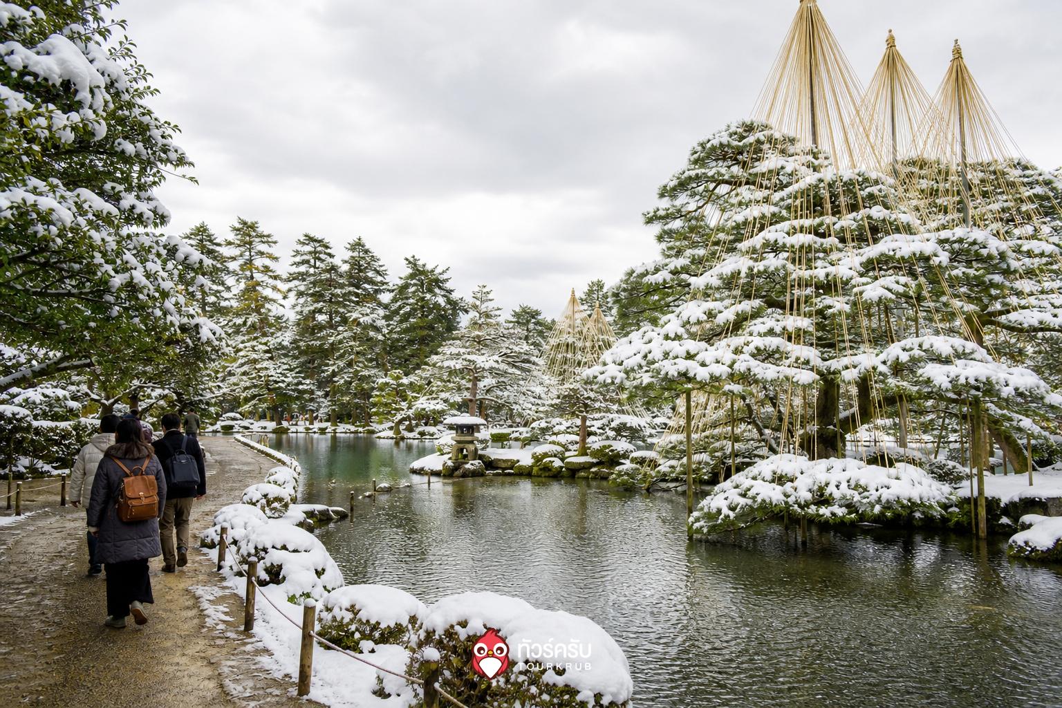 ที่เที่ยวญี่ปุ่นหิมะ เคนโรคุเอ็น คานาซาวะ (Kenroku-en)