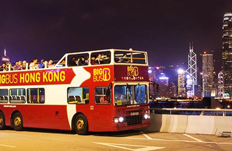 Open top Bus at Hongkong