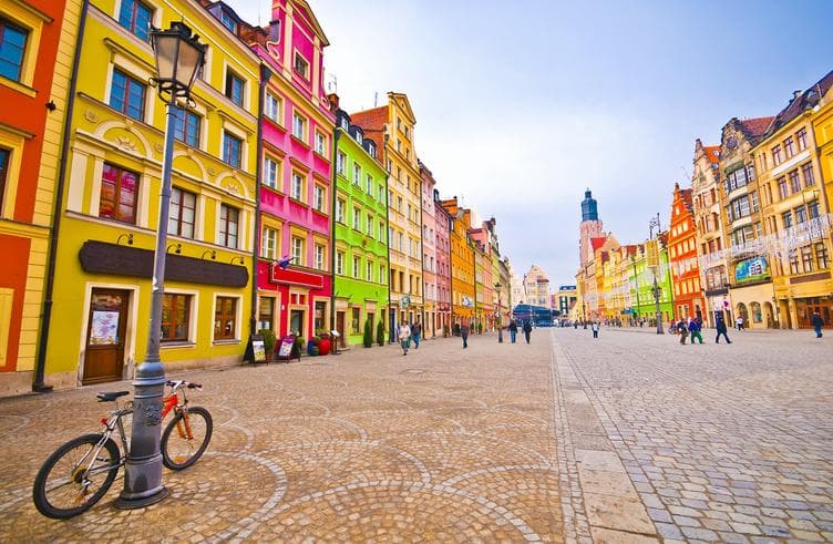 Colorful city Poland 