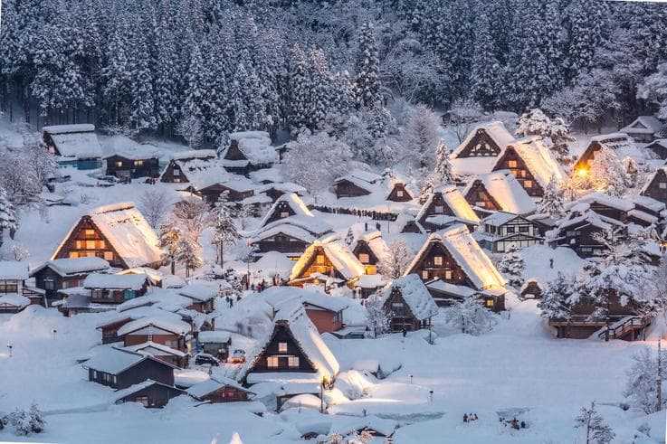 ทัวร์ญี่ปุ่น นาโกย่า โตเกียว 6 วัน 4 คืน หมู่บ้านชิราคาวาโกะ กิจกรรมถาดเลื่อนหิมะ ณ ลานสกี (เทศกาลปีใหม่) บิน TG