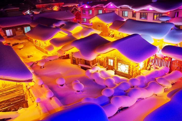 ทัวร์จีน ฮาร์บิ้น 7 วัน 5 คืน หมู่บ้านหิมะ เทศกาลโคมไฟน้ำแข็ง Dream Home บิน CA
