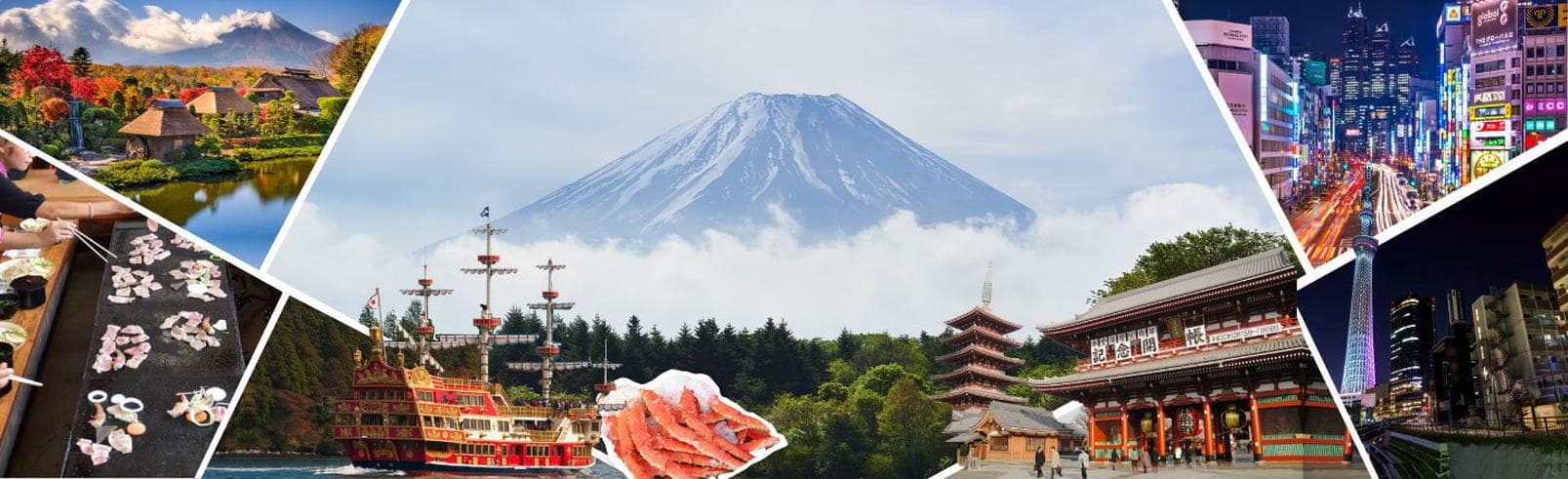 ทัวร์ญี่ปุ่น โตเกียว 5 วัน 3 คืน  ภูเขาไฟฟูจิ ล่องเรือทะเลสาบอาชิ บิน  XJ