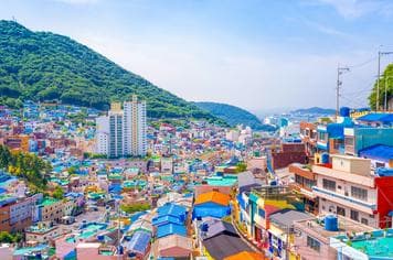 18404 ทัวร์เกาหลี วัน 3 คืน ปูซาน หมู่บ้านวัฒนธรรมคัมชอน ซองโดสกายวอร์ค ข้อบปิ้งตลาดนัมโพดง 5 บิน Air Busan